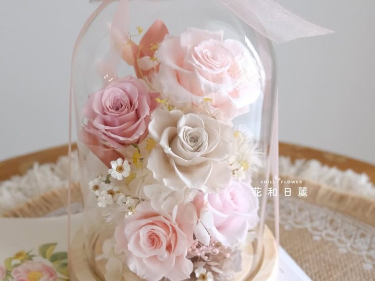 小港永生花玻璃盅